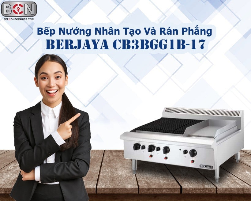 bếp nướng nhân tạo Berjaya Cb3bgg1b-17 New