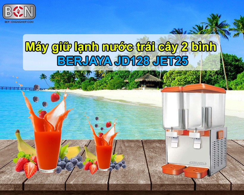 máy giữ lạnh nước trái cây 2 bình Berjaya New