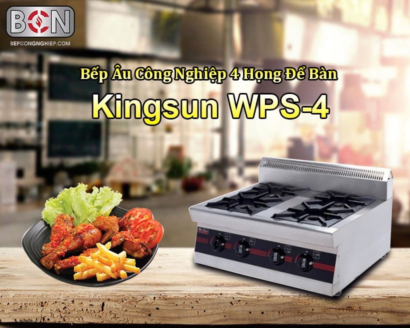 bếp âu công nghiệp 4 họng Kingsun Wps-4
