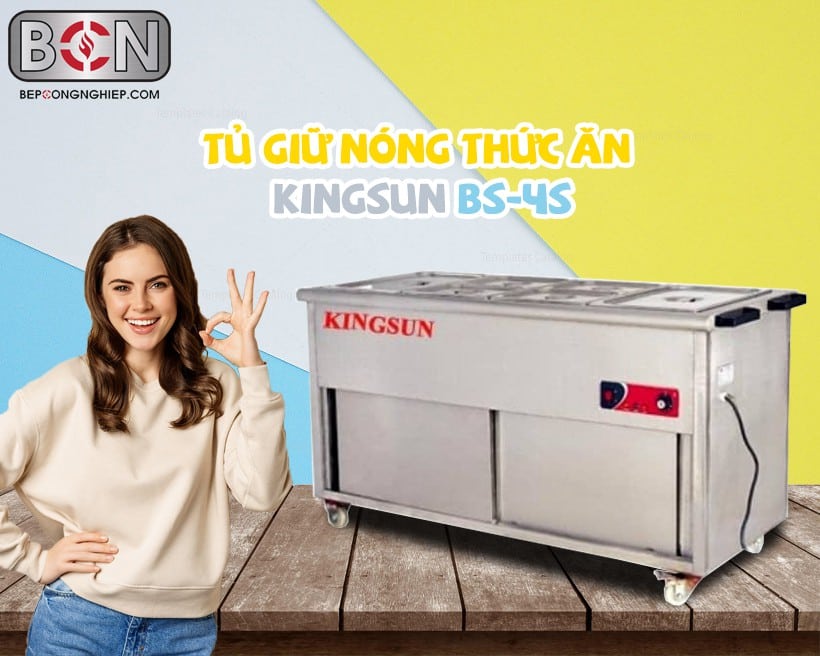 Tủ giữ nóng thức ăn Kingsun Bs-4s New