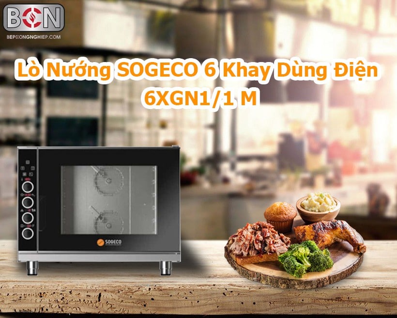 Lò nướng Sogeco 6 khay dùng điện 6xgn1-1-M