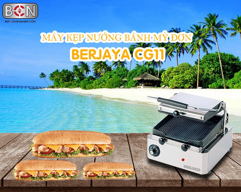 máy kẹp nướng bánh mỳ đơn Berjaya Cg11