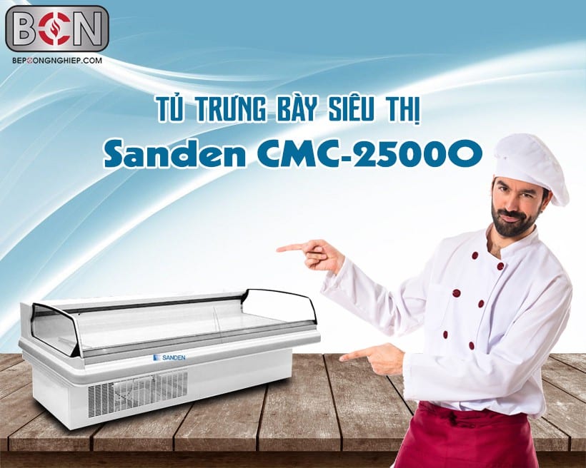 Tủ trưng bày siêu thị Sanden Cmc-2500o New