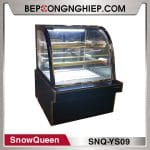 tủ bánh kem 3 tầng kính cong 90cm Snowqueen Snq-Ys09