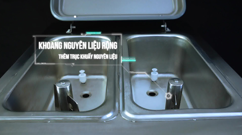 Máy Làm Kem Tươi Hải Âu HAK 323PM (Premium) 9 may lam kem tuoi HAK 323PM them truc khuay