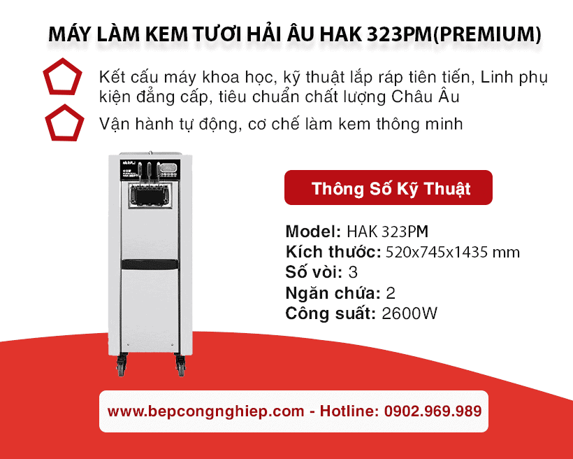 Máy Làm Kem Tươi Hải Âu HAK 323PM (Premium) 8 may lam kem tuoi hai au hak 323pm banner
